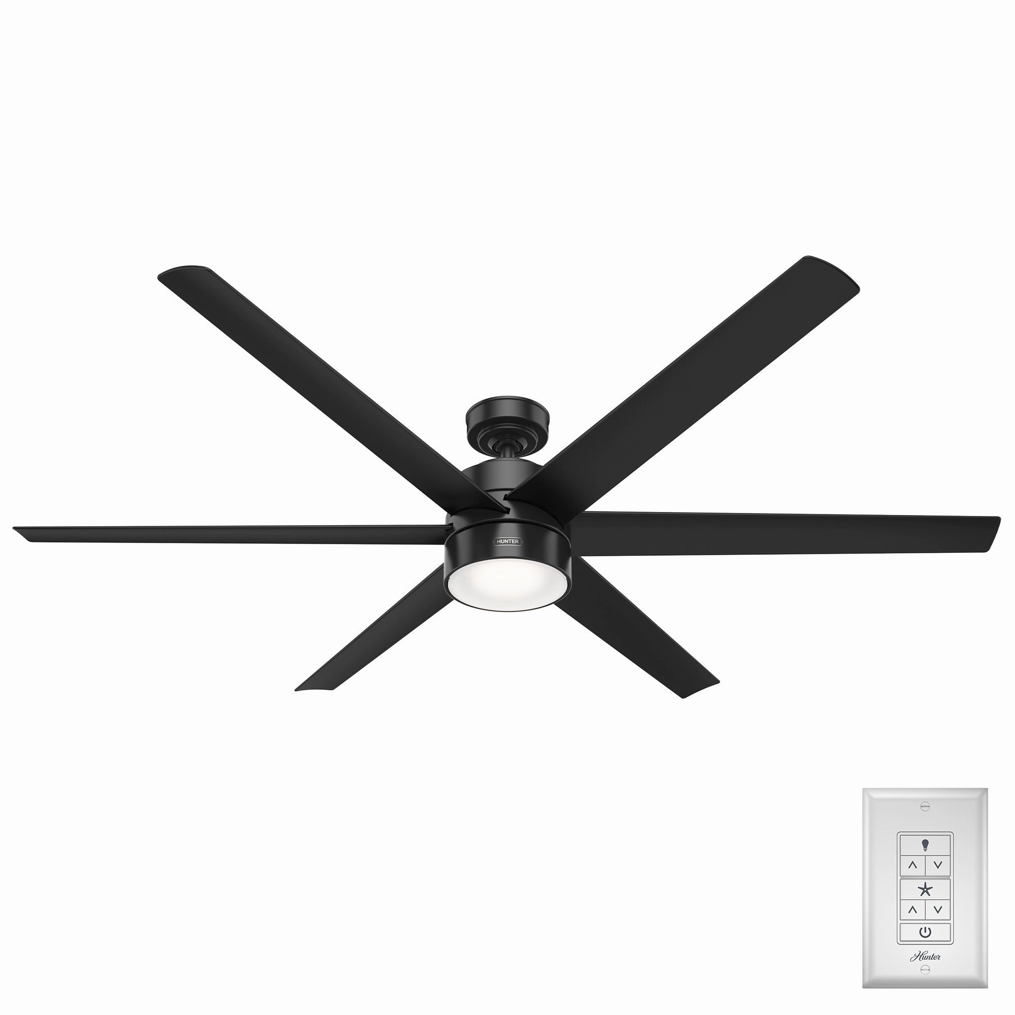 Solaria 72"Ceiling Fan Matte Black
