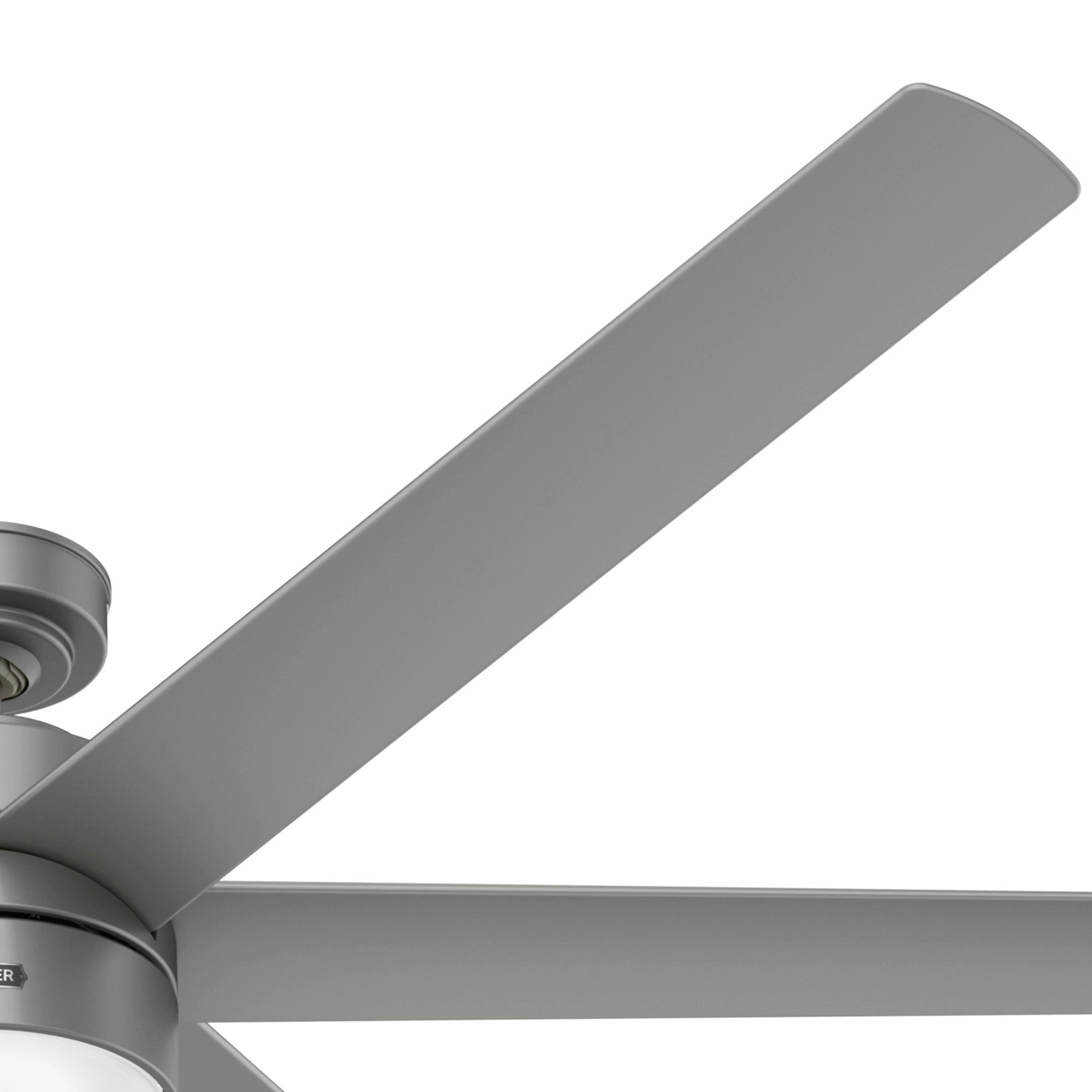 Solaria 72"Ceiling Fan Matte Silver