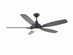Solero 52"Ceiling Fan Matte Black quiet electric fans for home use