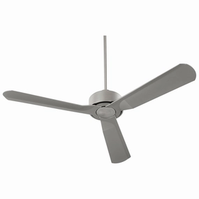 Solis 56"Ceiling Fan Satin Nickel weatherproof fans for outdoor environments