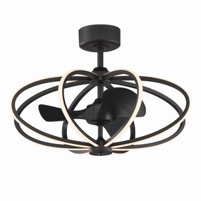 Solstice LED Fandelight Black best small fans for home and travel