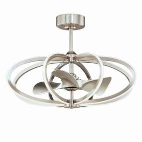 Solstice LED Fandelight Satin Nickel best small fans for home and travel
