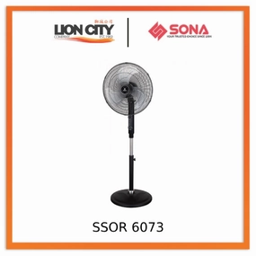 Sona SSOR 6073 18" Remote Power Stand Fan (100W) SSOR6073 standard all-purpose electric cooling fans