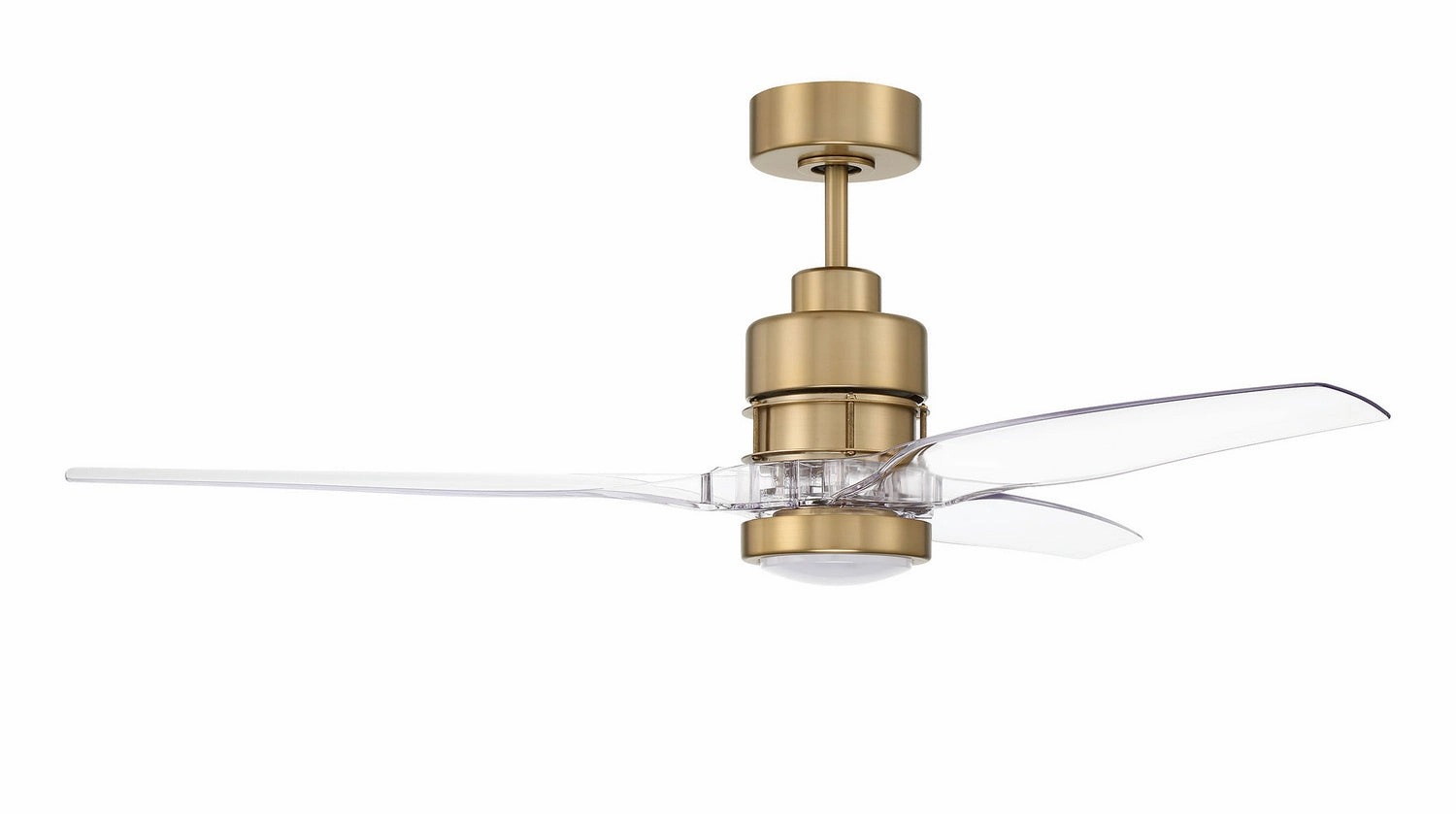 Sonnet WiFi 52 52"Ceiling Fan Satin Brass home fans with built-in timer settings