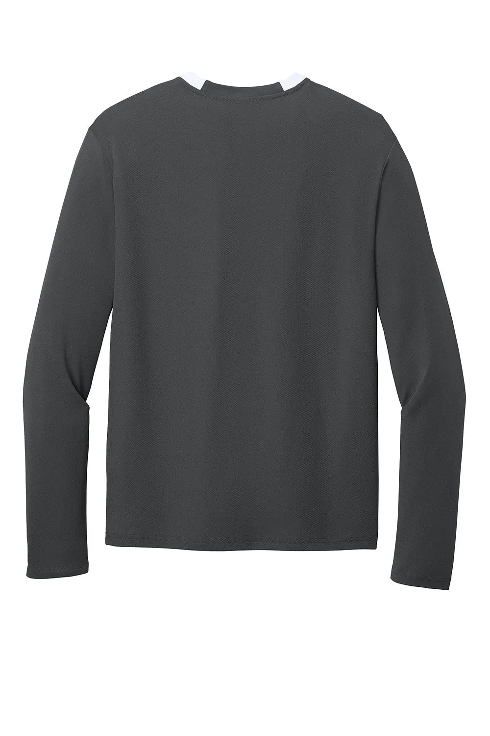 Sport-Tek Mens Club Moisture Wicking 1/4 Zip Sweatshirt - Iron Grey/White Clothing Sport-Tek