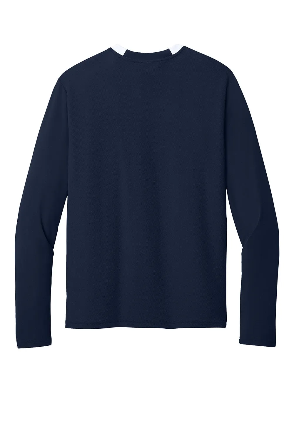 Sport-Tek Mens Club Moisture Wicking 1/4 Zip Sweatshirt - True Navy Blue/White Clothing Sport-Tek