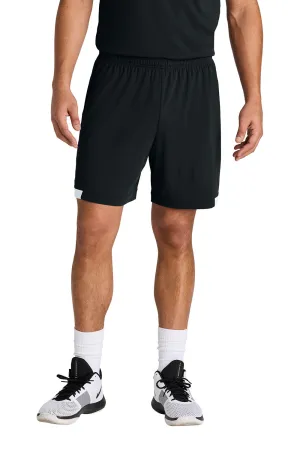 Sport-Tek Mens Club Moisture Wicking Shorts - Black/White Clothing Sport-Tek