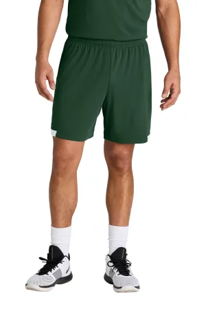Sport-Tek Mens Club Moisture Wicking Shorts - Forest Green/White Clothing Sport-Tek