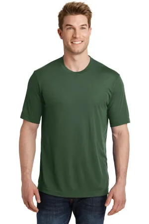 Sport-Tek Mens Competitor Moisture Wicking Short Sleeve Crewneck T-Shirt - Forest Green - Closeout Clothing Sport-Tek