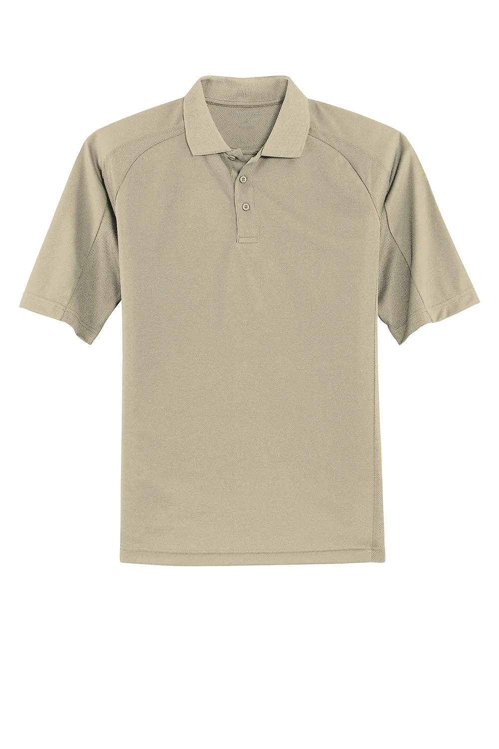 Sport-Tek Mens Dri-Mesh Moisture Wicking Short Sleeve Polo Shirt - Sandstone Clothing Sport-Tek
