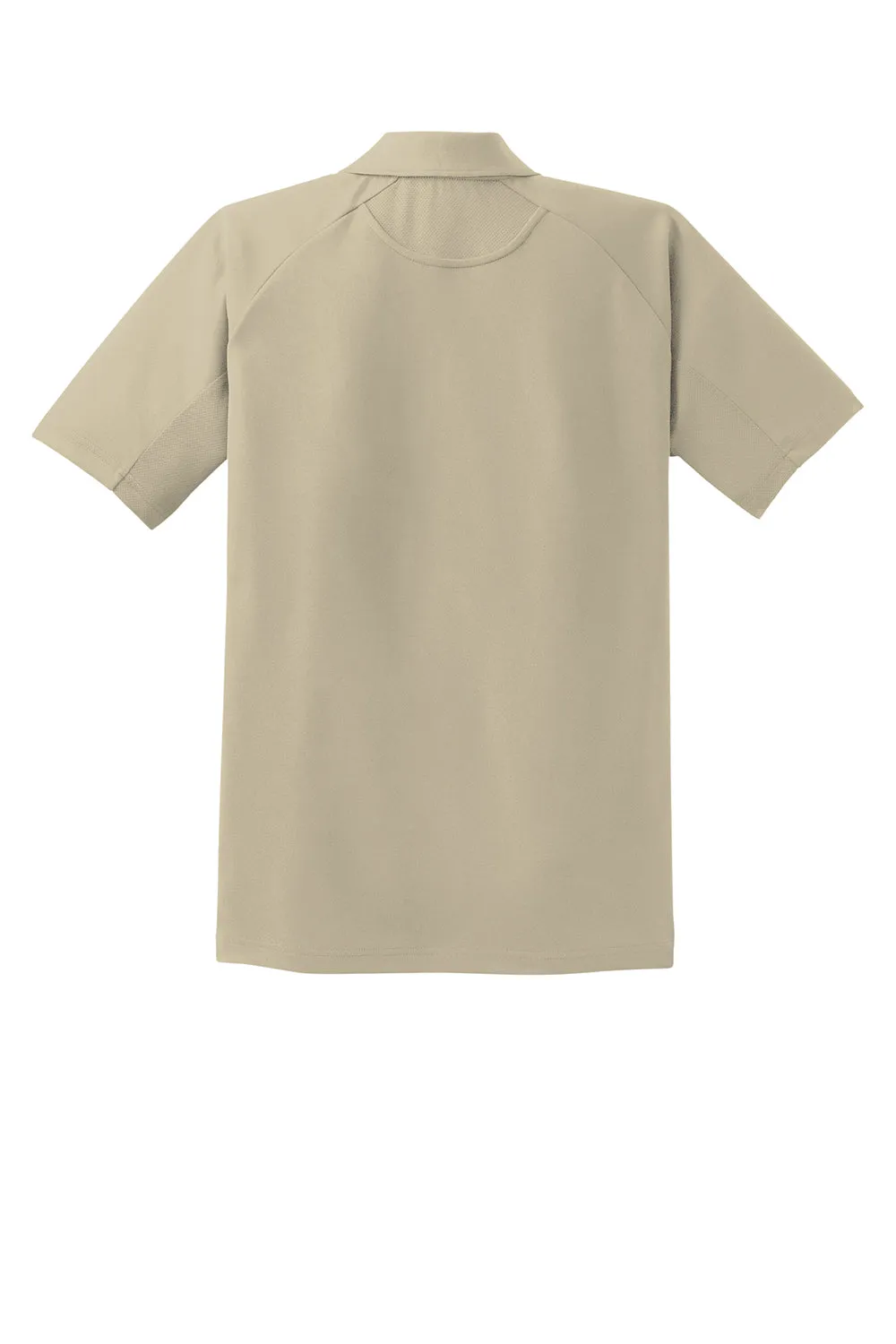 Sport-Tek Mens Dri-Mesh Moisture Wicking Short Sleeve Polo Shirt - Sandstone Clothing Sport-Tek