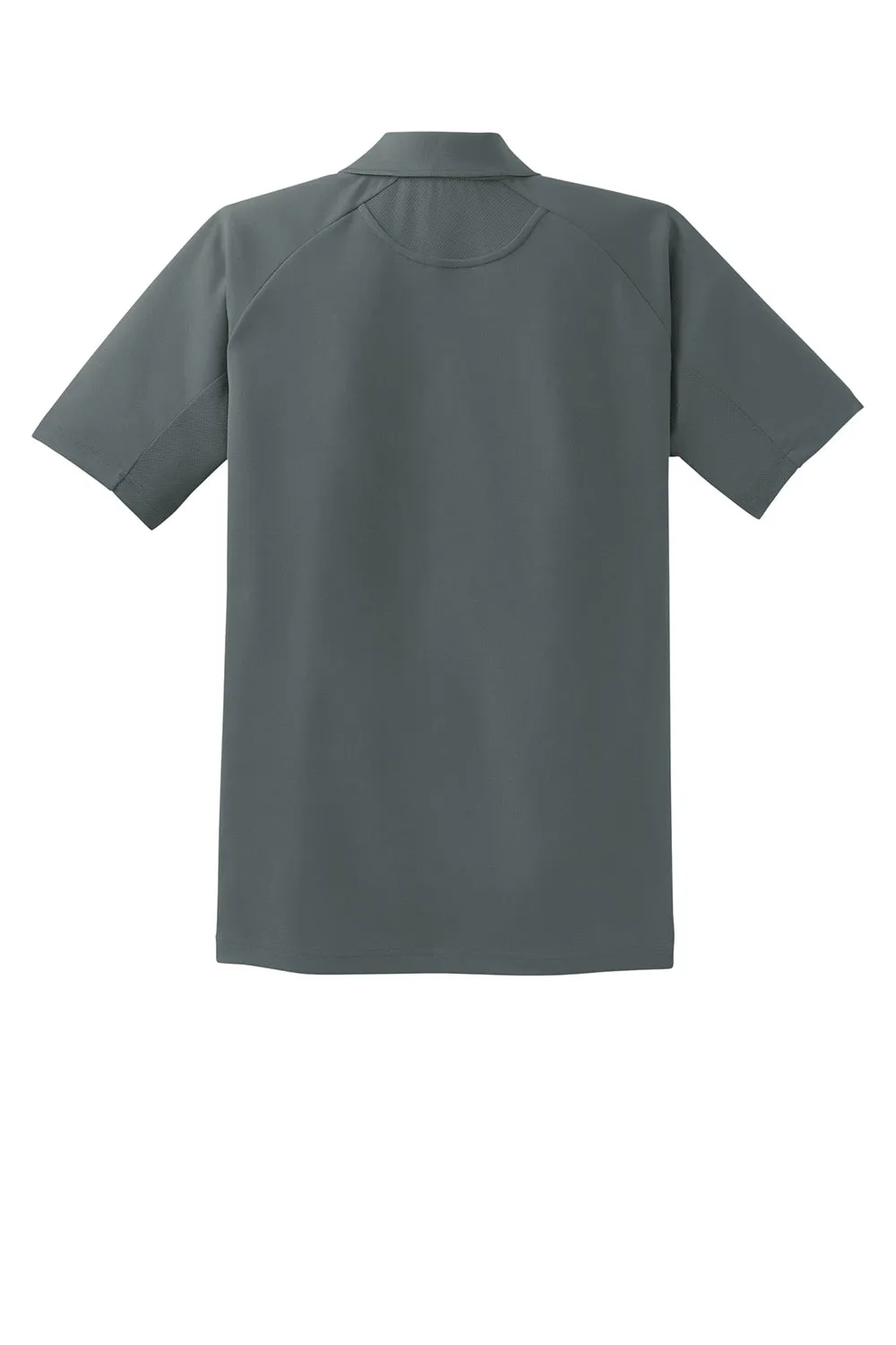 Sport-Tek Mens Dri-Mesh Moisture Wicking Short Sleeve Polo Shirt - Steel Grey Clothing Sport-Tek