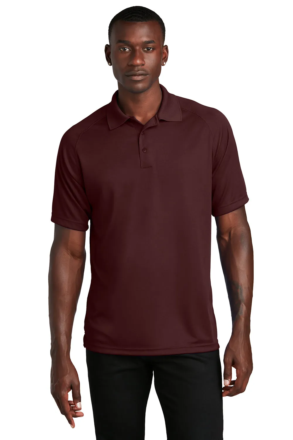 Sport-Tek Mens Dry Zone Moisture Wicking Short Sleeve Polo Shirt - Maroon Clothing Sport-Tek