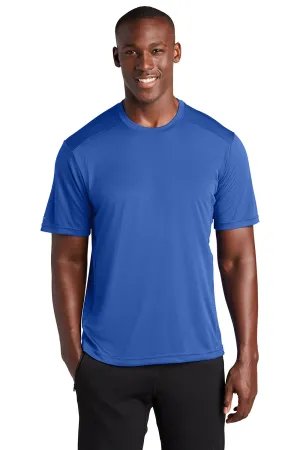 Sport-Tek Mens Elevate Moisture Wicking Short Sleeve Crewneck T-Shirt - True Royal Blue Clothing Sport-Tek