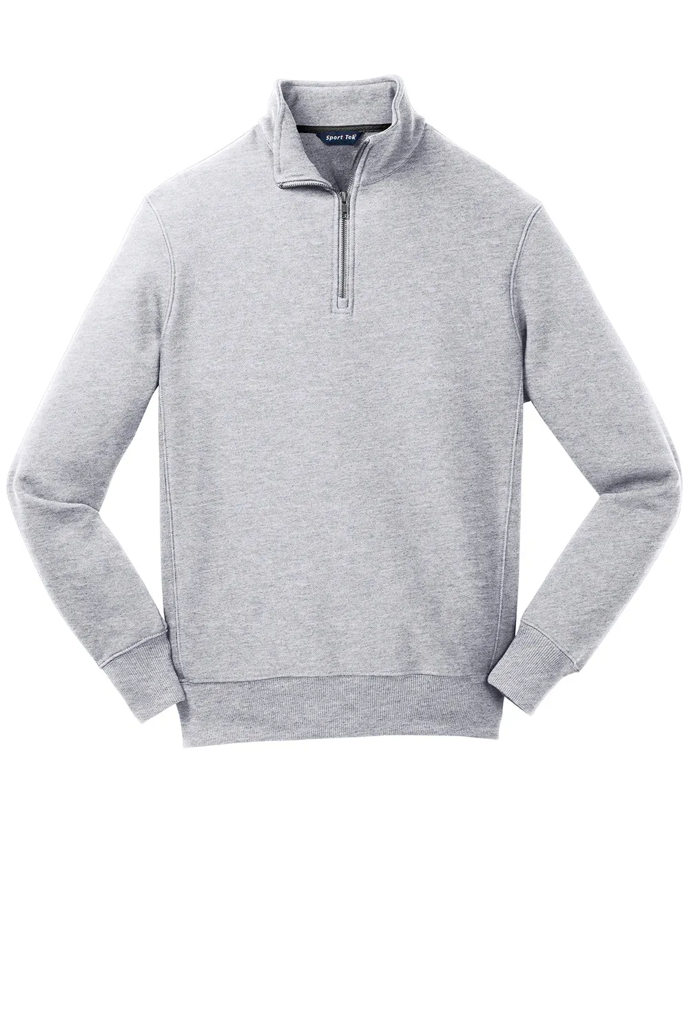 Sport-Tek Mens Fleece 1/4 Zip Sweatshirt - Heather Grey Clothing Sport-Tek