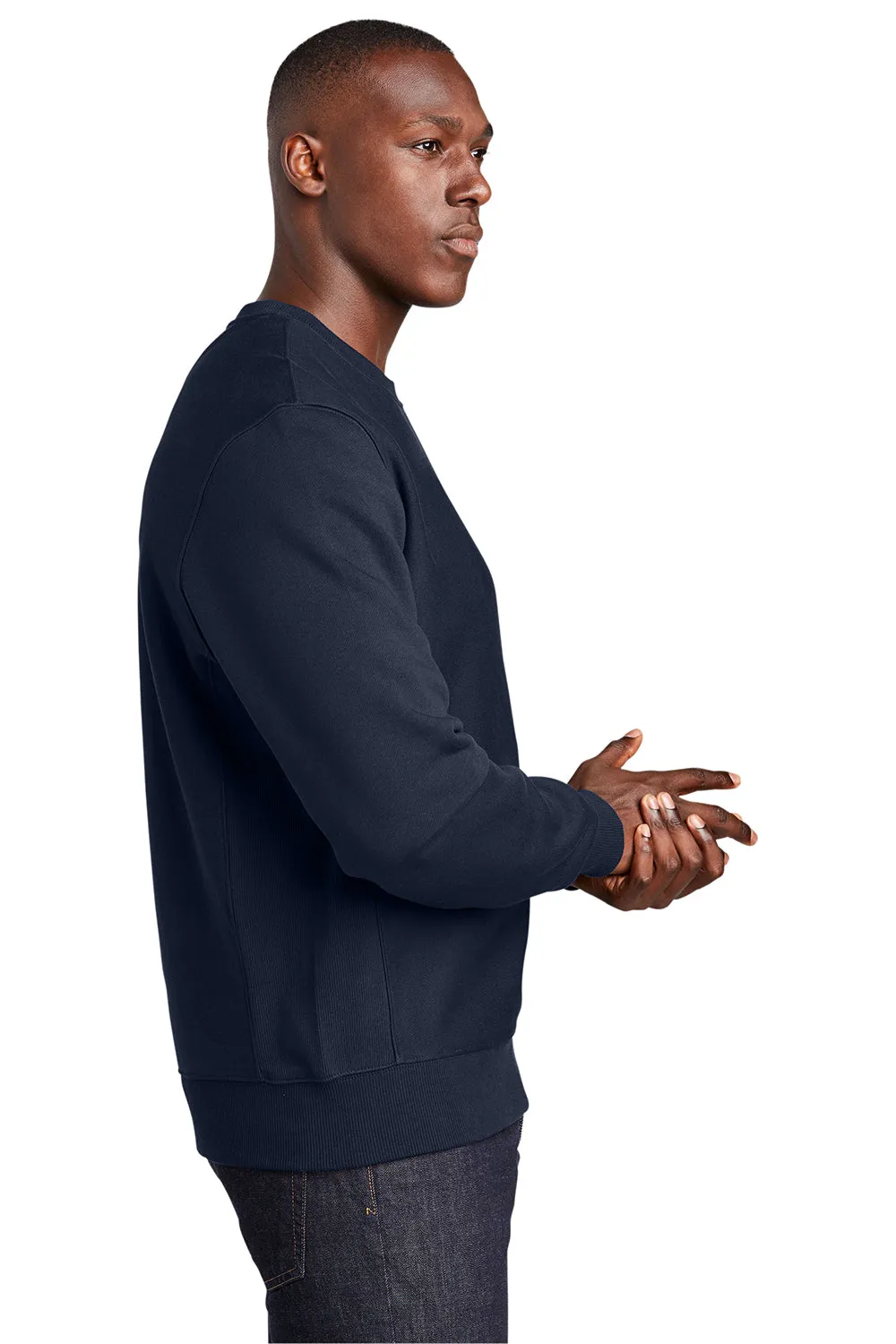 Sport-Tek Mens Fleece Crewneck Sweatshirt - True Navy Blue Clothing Sport-Tek
