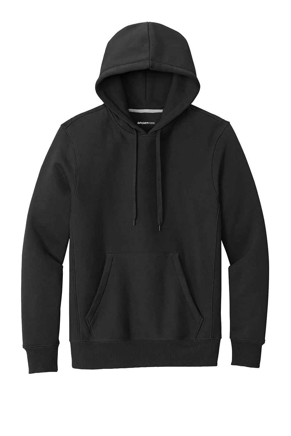 Sport-Tek Mens Fleece Hooded Sweatshirt Hoodie w/ Pouch Pocket - Black Clothing Sport-Tek