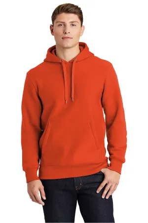 Sport-Tek Mens Fleece Hooded Sweatshirt Hoodie w/ Pouch Pocket - Orange Clothing Sport-Tek