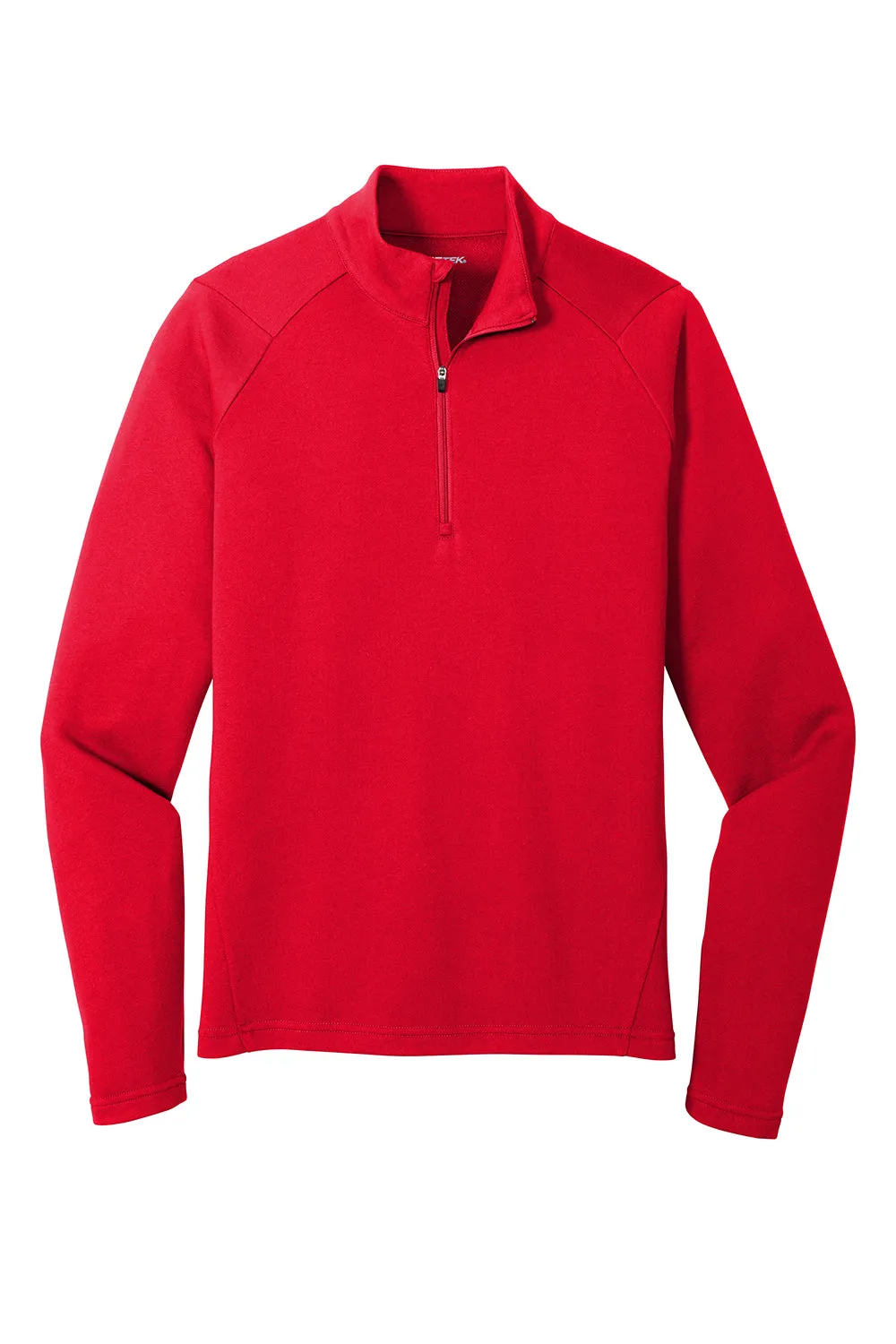 Sport-Tek Mens French Terry 1/4 Zip Sweatshirt - True Red Clothing Sport-Tek