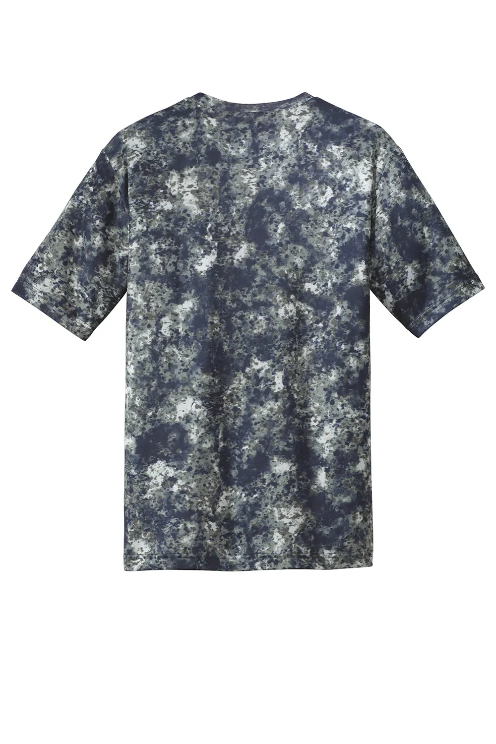 Sport-Tek Mens Mineral Freeze Moisture Wicking Short Sleeve Crewneck T-Shirt - True Navy Blue - Closeout Clothing Sport-Tek