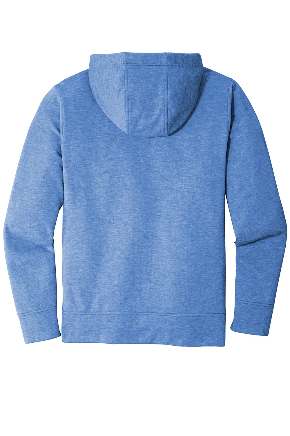 Sport-Tek Mens Moisture Wicking Fleece Full Zip Hooded Sweatshirt Hoodie w/ Pockets - Heather True Royal Blue Clothing Sport-Tek