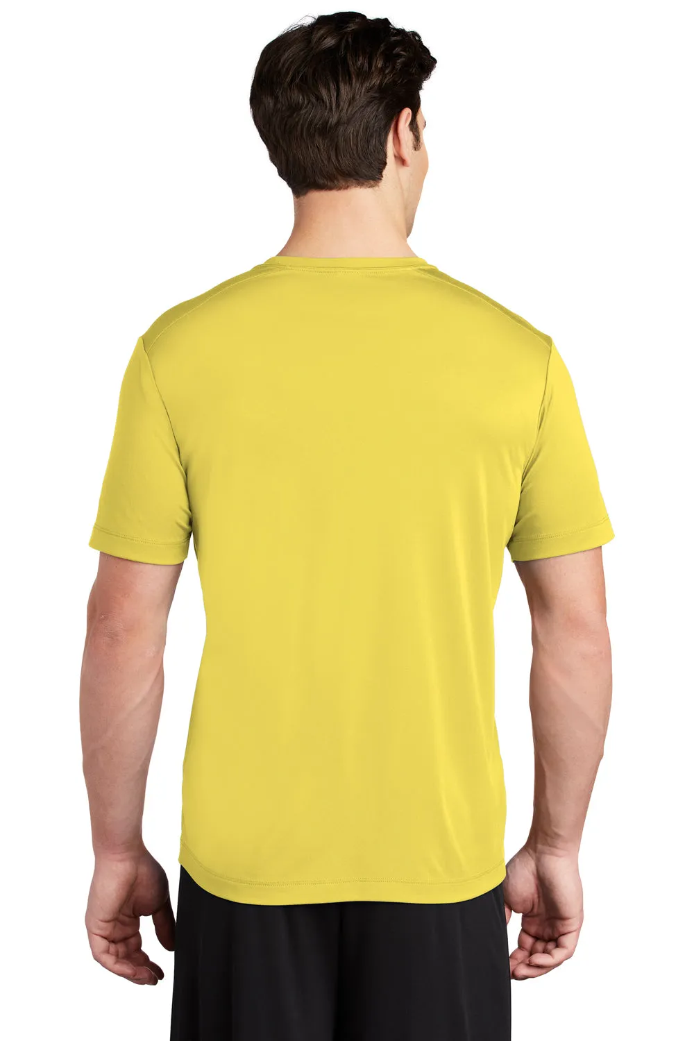Sport-Tek Mens Moisture Wicking Short Sleeve Crewneck T-Shirt - Yellow Clothing Sport-Tek