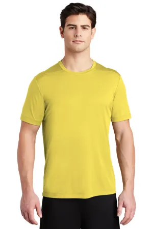 Sport-Tek Mens Moisture Wicking Short Sleeve Crewneck T-Shirt - Yellow Clothing Sport-Tek