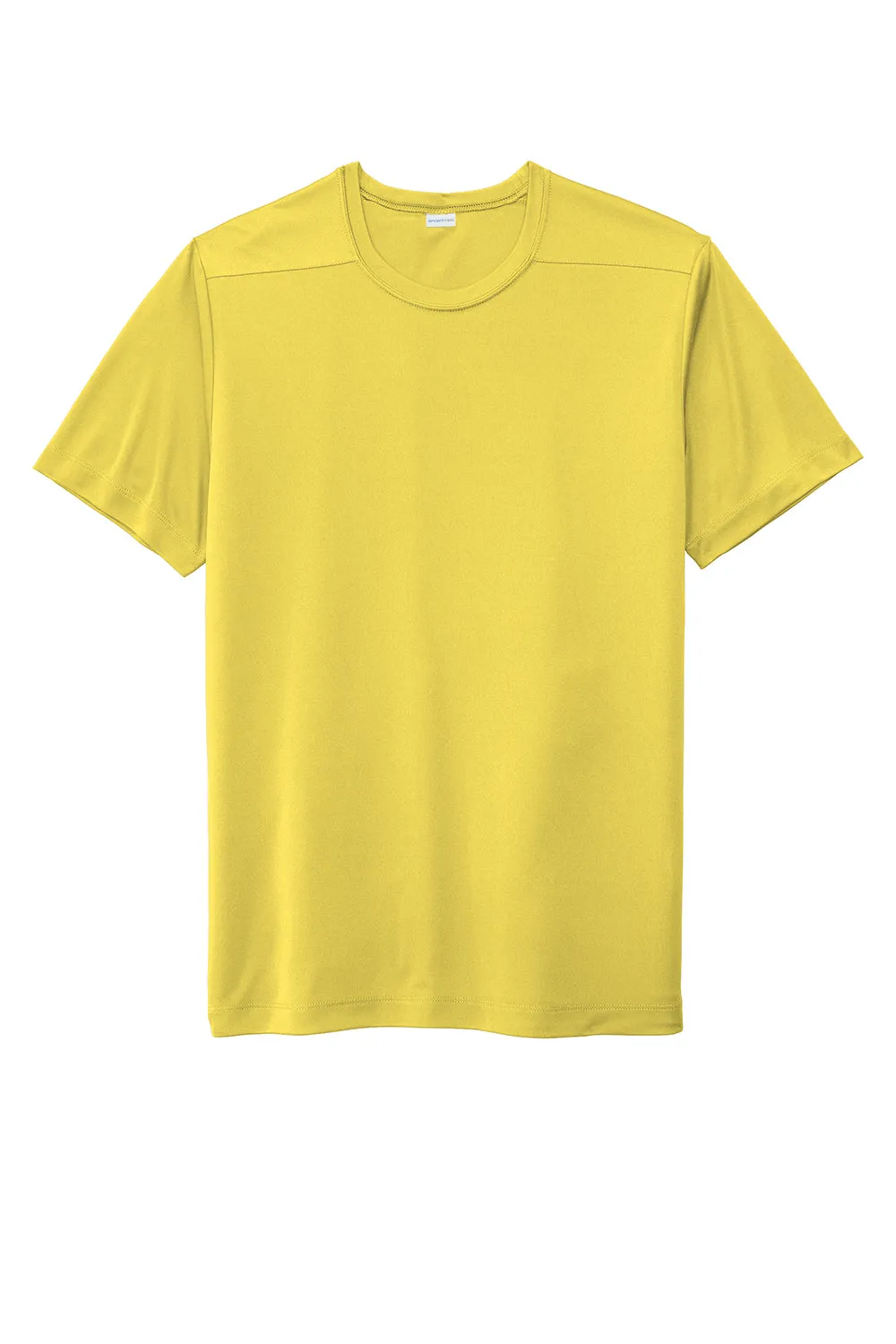 Sport-Tek Mens Moisture Wicking Short Sleeve Crewneck T-Shirt - Yellow Clothing Sport-Tek
