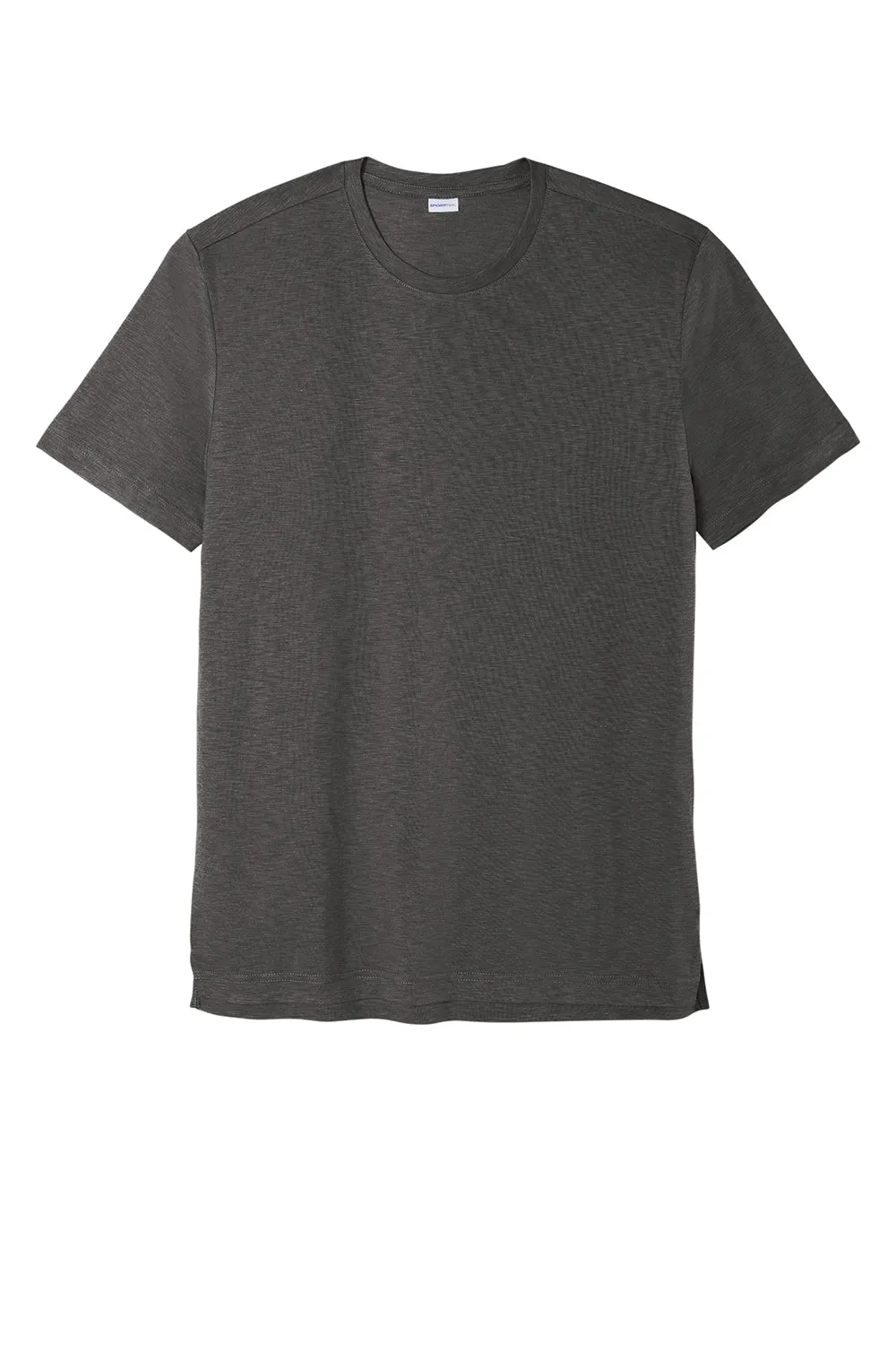 Sport-Tek Mens Strive Moisture Wicking Short Sleeve Crewneck T-Shirt - Graphite Grey Clothing Sport-Tek