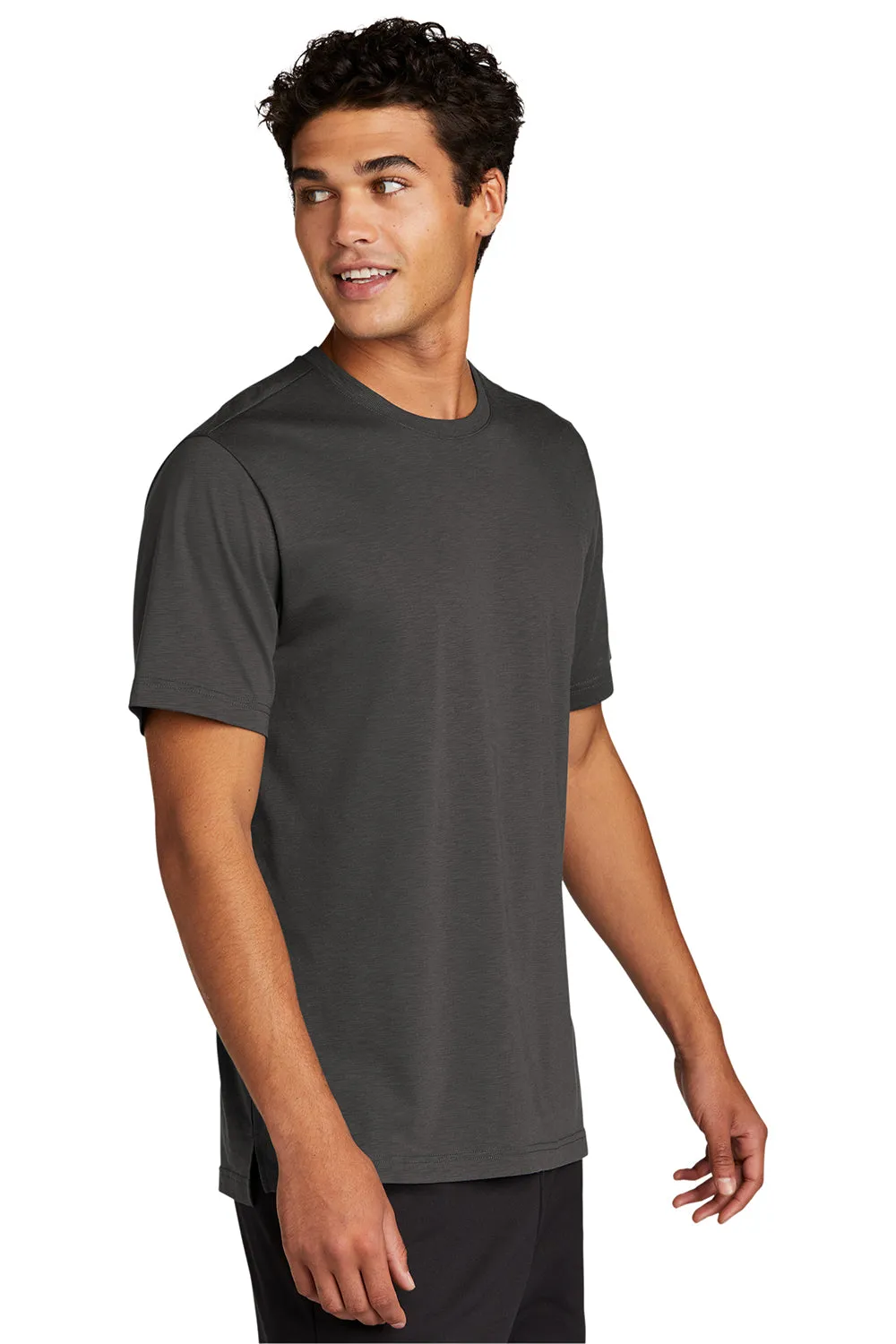 Sport-Tek Mens Strive Moisture Wicking Short Sleeve Crewneck T-Shirt - Graphite Grey Clothing Sport-Tek