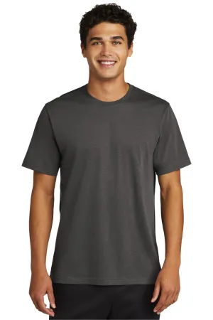 Sport-Tek Mens Strive Moisture Wicking Short Sleeve Crewneck T-Shirt - Graphite Grey Clothing Sport-Tek