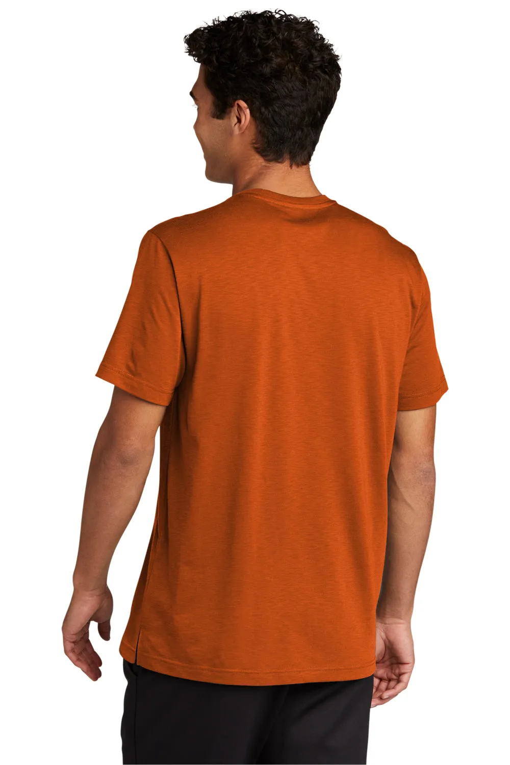 Sport-Tek Mens Strive Moisture Wicking Short Sleeve Crewneck T-Shirt - Texas Orange - Closeout Clothing Sport-Tek