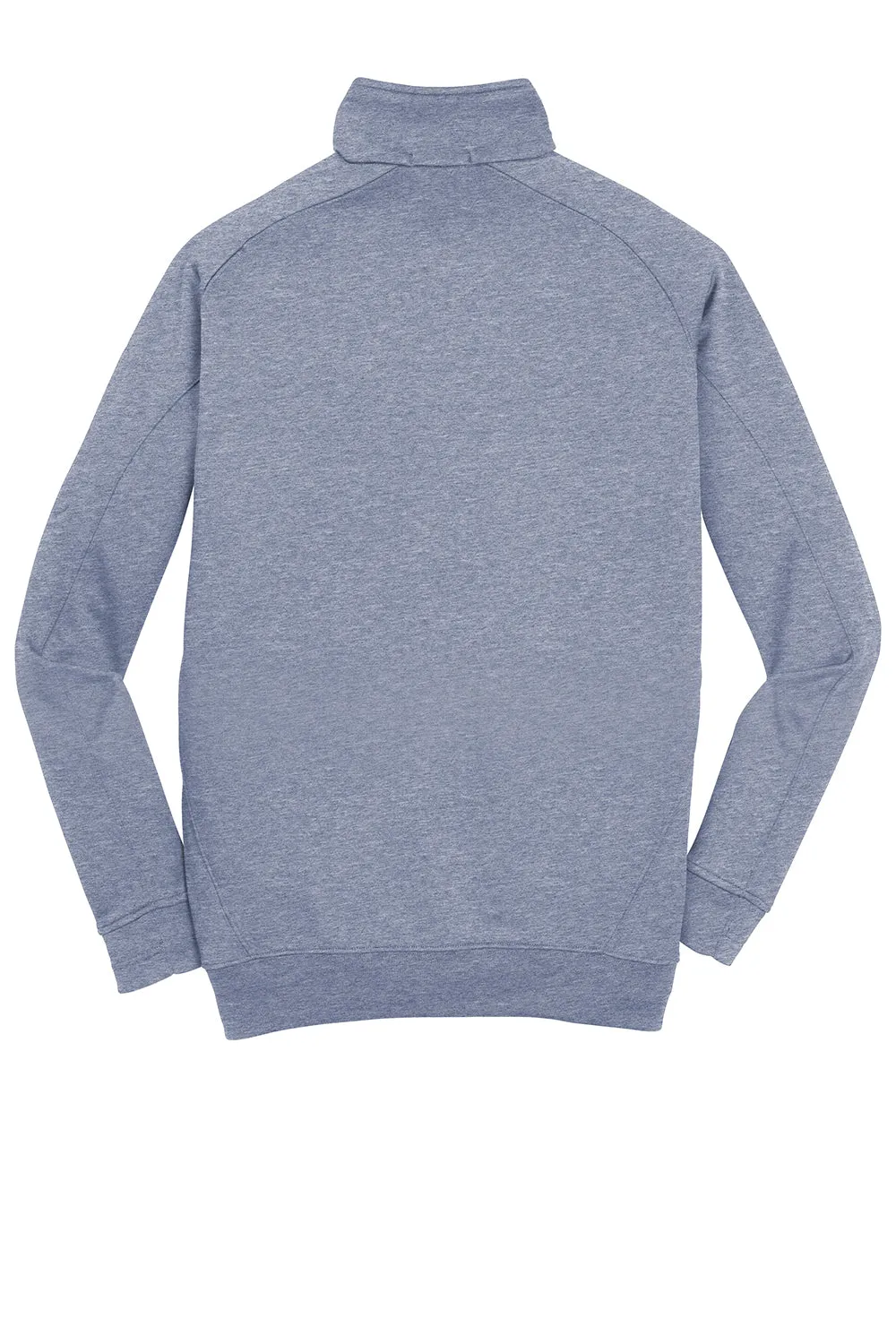 Sport-Tek Mens Tech Moisture Wicking Fleece 1/4 Zip Sweatshirt w/ Pocket - Heather Grey Clothing Sport-Tek