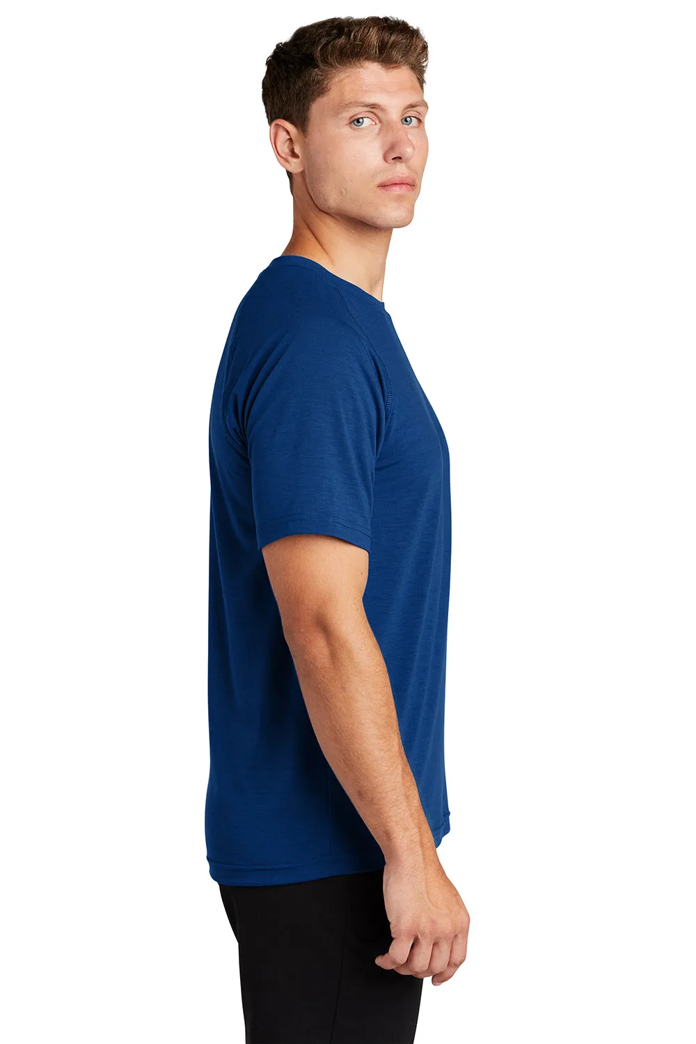 Sport-Tek Mens Ultimate Performance Moisture Wicking Short Sleeve Crewneck T-Shirt - True Royal Blue Clothing Sport-Tek