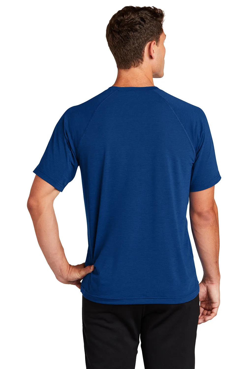 Sport-Tek Mens Ultimate Performance Moisture Wicking Short Sleeve Crewneck T-Shirt - True Royal Blue Clothing Sport-Tek