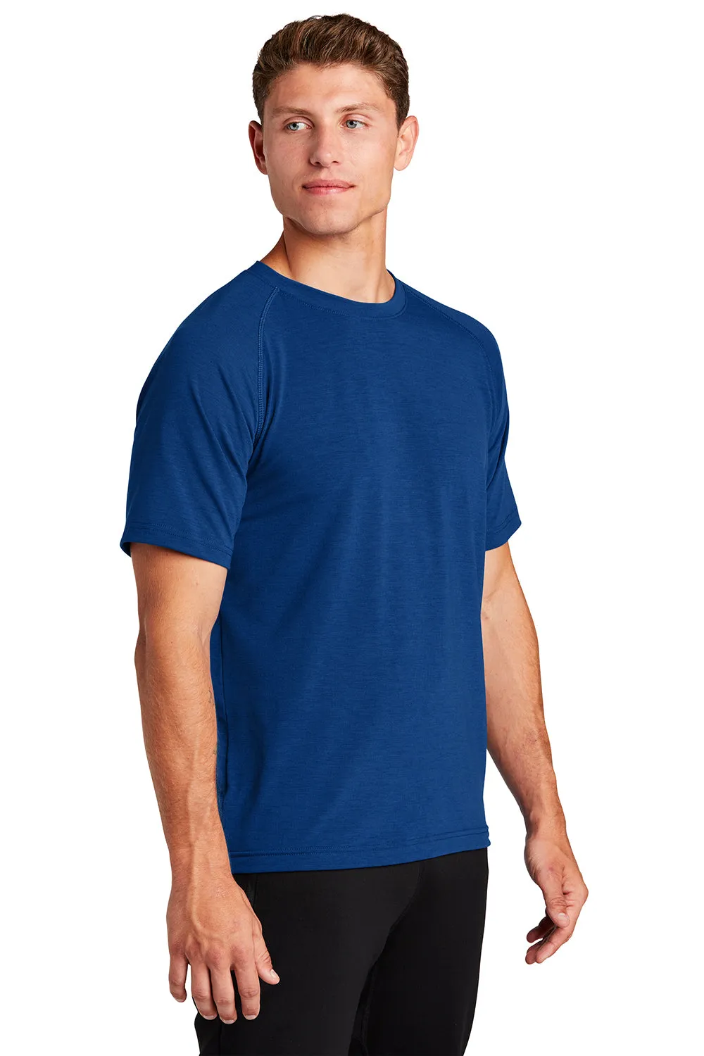 Sport-Tek Mens Ultimate Performance Moisture Wicking Short Sleeve Crewneck T-Shirt - True Royal Blue Clothing Sport-Tek