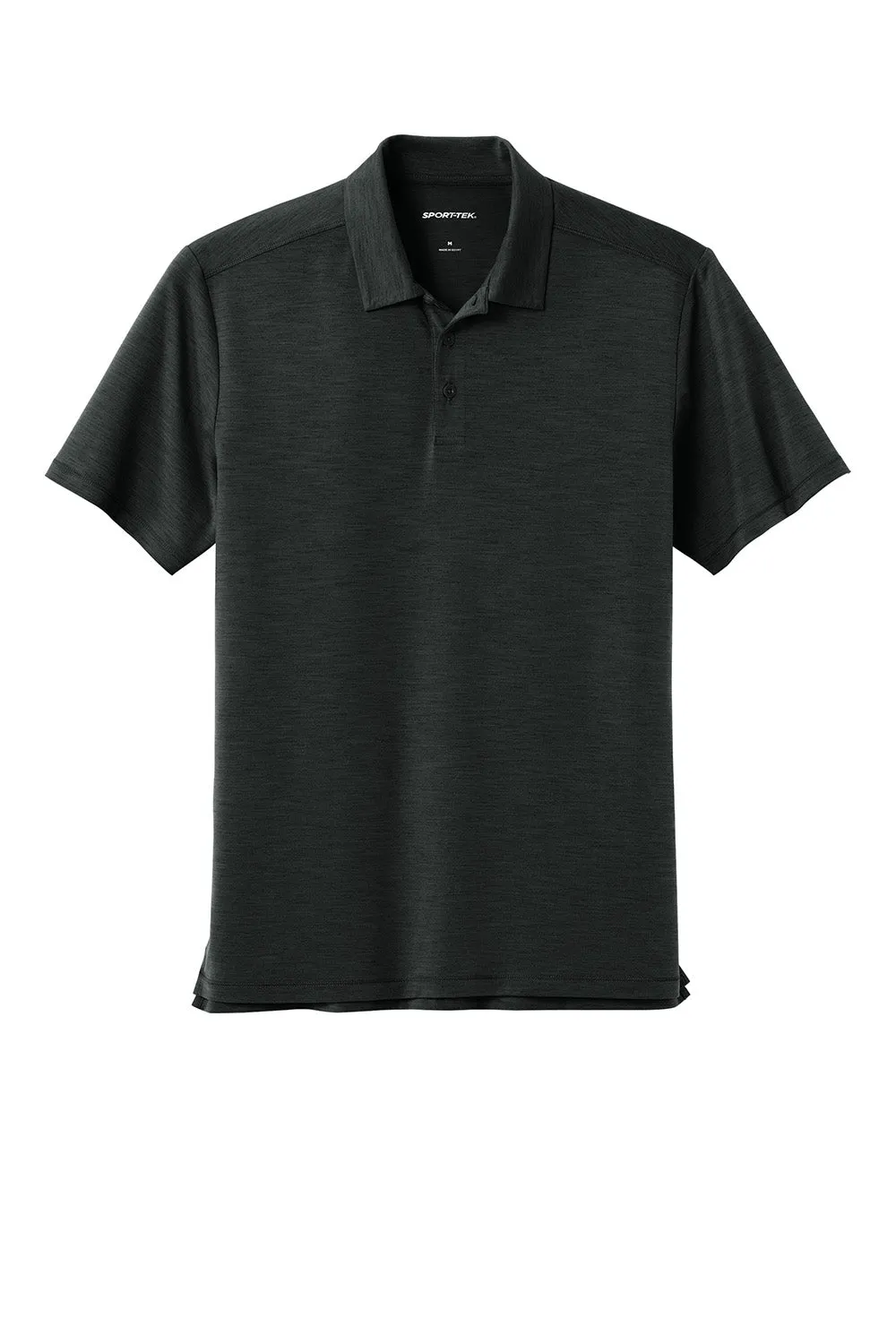 Sport-Tek Mens Versa Moisture Wicking Short Sleeve Polo Shirt - Black Clothing Sport-Tek