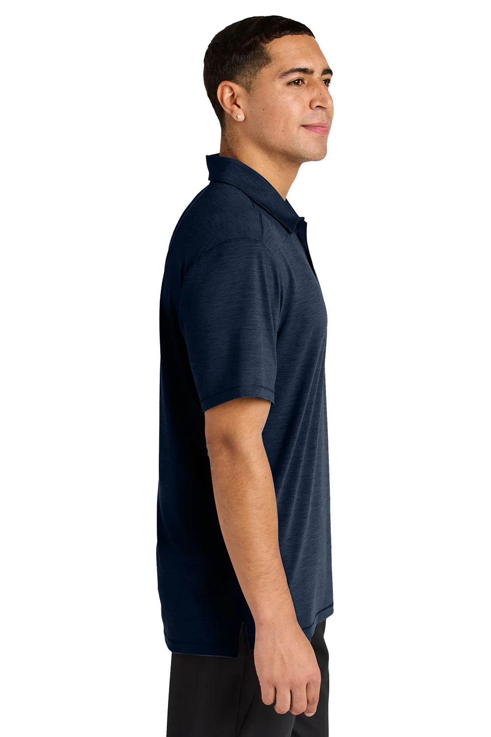 Sport-Tek Mens Versa Moisture Wicking Short Sleeve Polo Shirt - True Navy Blue Clothing Sport-Tek