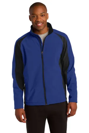 Sport-Tek Mens Water Resistant Full Zip Jacket - True Royal Blue/Black - Closeout Clothing Sport-Tek