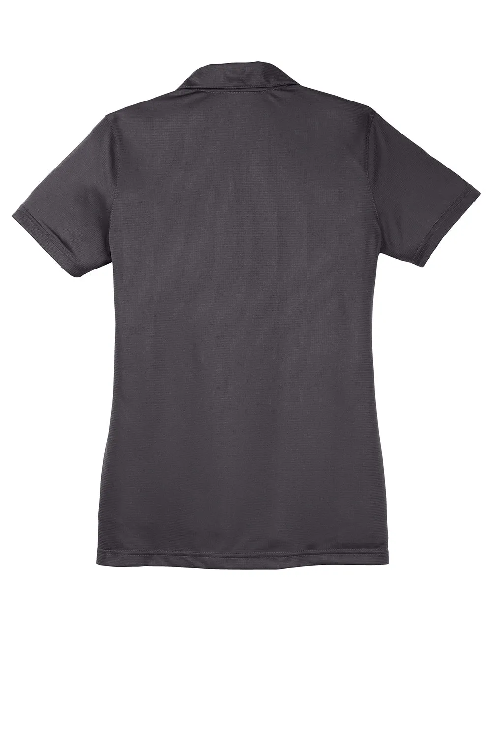 Sport-Tek Womens Active Mesh Moisture Wicking Short Sleeve Polo Shirt - Iron Grey Clothing Sport-Tek