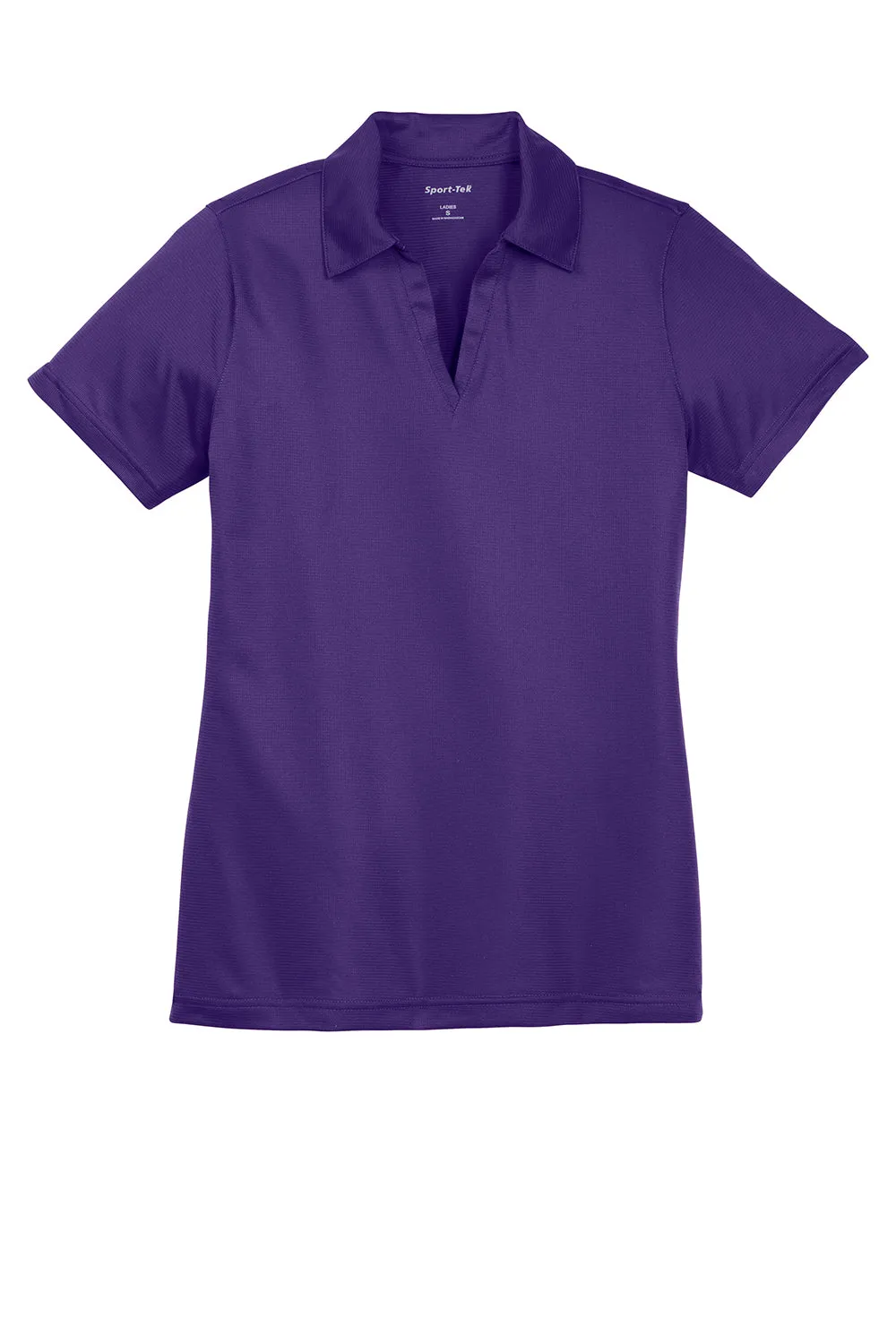 Sport-Tek Womens Active Mesh Moisture Wicking Short Sleeve Polo Shirt - Purple - Closeout Clothing Sport-Tek