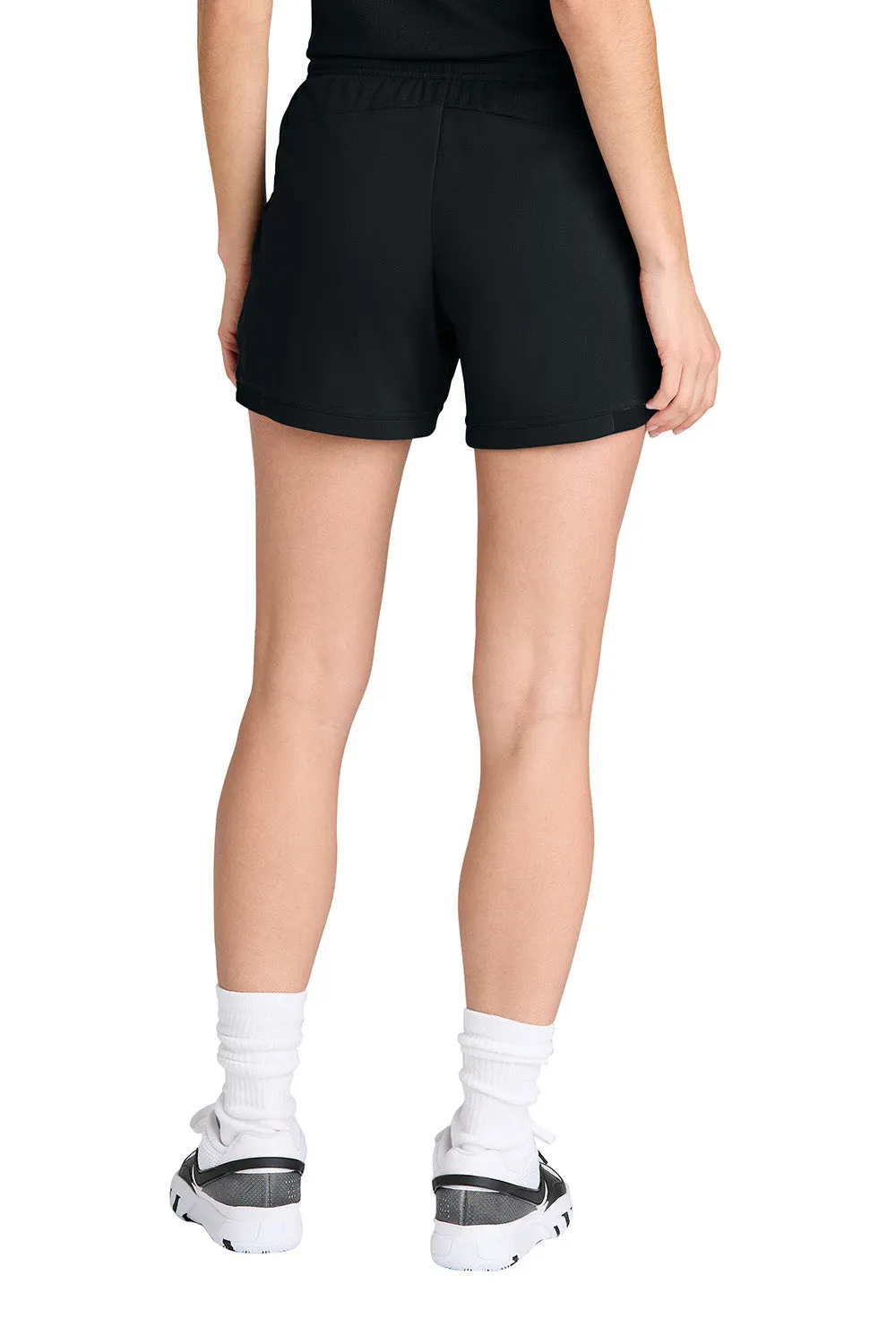 Sport-Tek Womens Club Moisture Wicking Shorts - Black/Black Clothing Sport-Tek