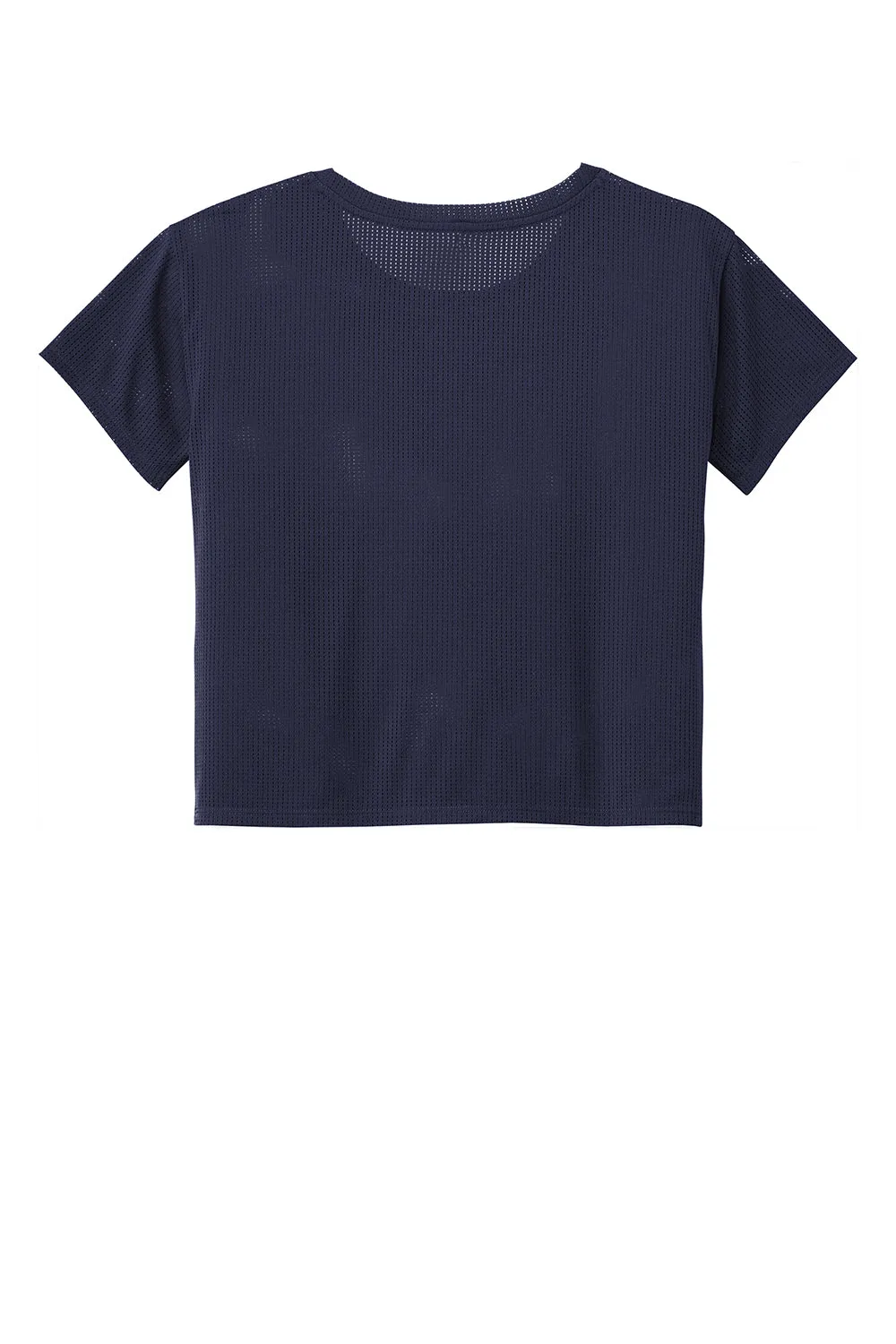 Sport-Tek Womens Draft Crop Short Sleeve Crewneck T-Shirt - True Navy Blue Clothing Sport-Tek