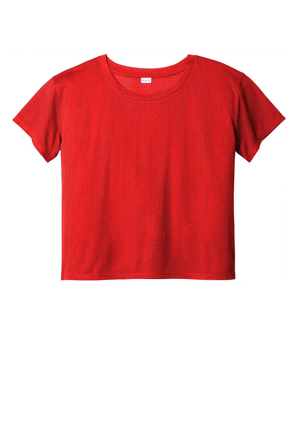 Sport-Tek Womens Draft Crop Short Sleeve Crewneck T-Shirt - True Red Clothing Sport-Tek
