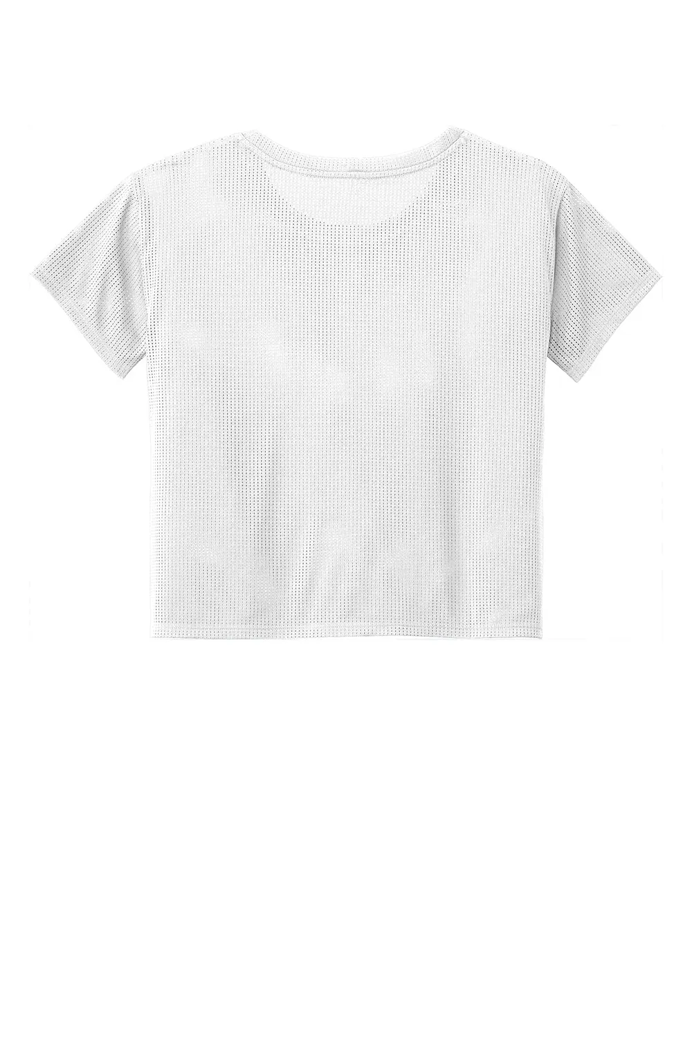 Sport-Tek Womens Draft Crop Short Sleeve Crewneck T-Shirt - White Clothing Sport-Tek