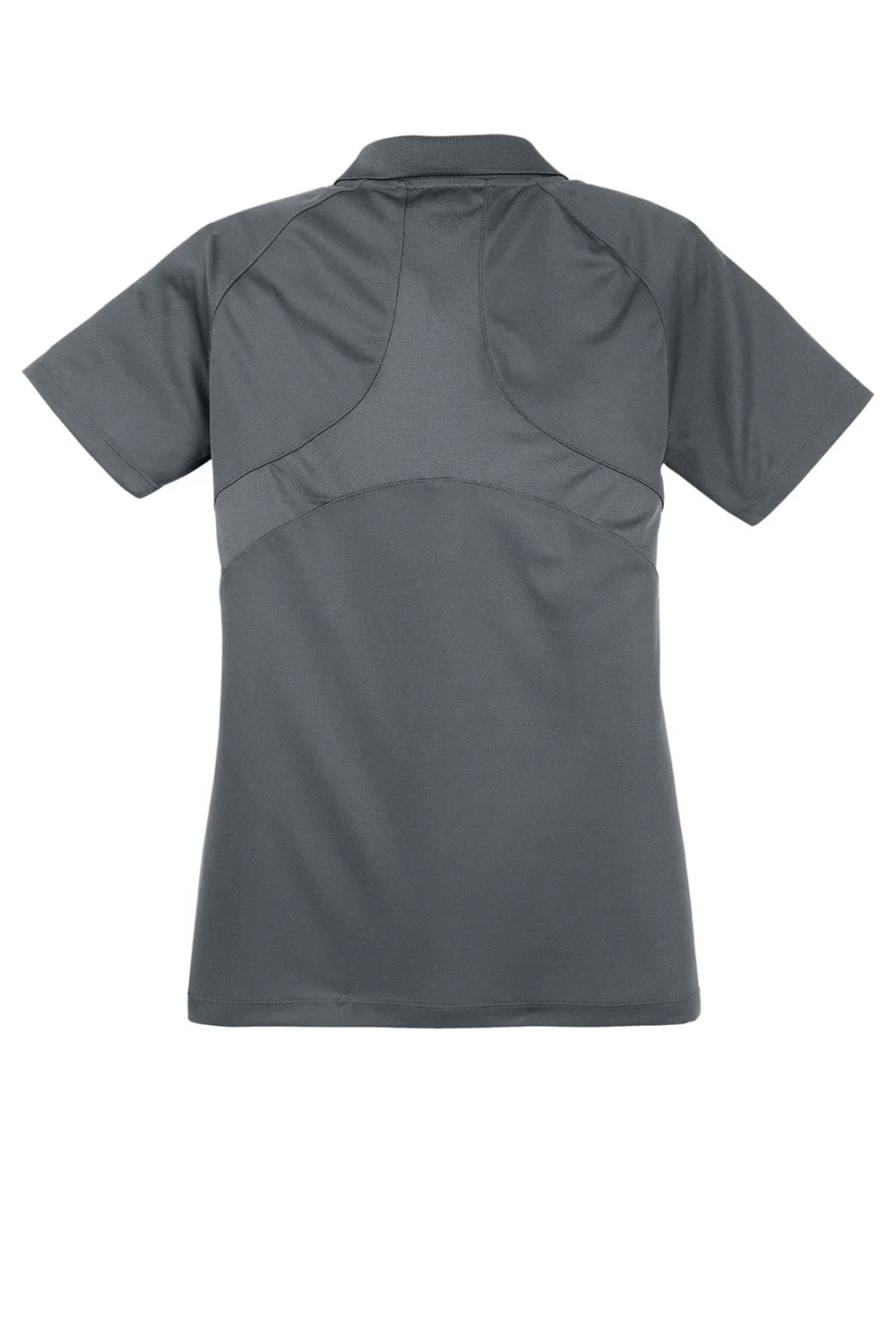 Sport-Tek Womens Dri-Mesh Moisture Wicking Short Sleeve Polo Shirt - Steel Grey Clothing Sport-Tek