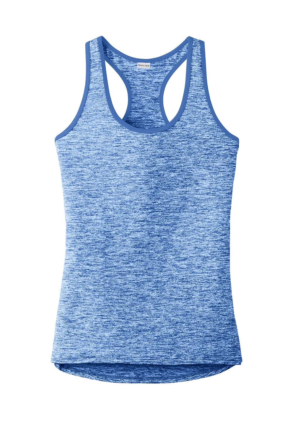 Sport-Tek Womens Electric Heather Moisture Wicking Tank Top - True Royal Blue Electric/True Royal Blue - Closeout Clothing Sport-Tek
