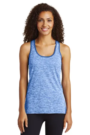 Sport-Tek Womens Electric Heather Moisture Wicking Tank Top - True Royal Blue Electric/True Royal Blue - Closeout Clothing Sport-Tek