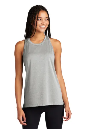 Sport-Tek Womens Endeavor Moisture Wicking Tank Top - Heather Light Grey/Light Grey - Closeout Clothing Sport-Tek
