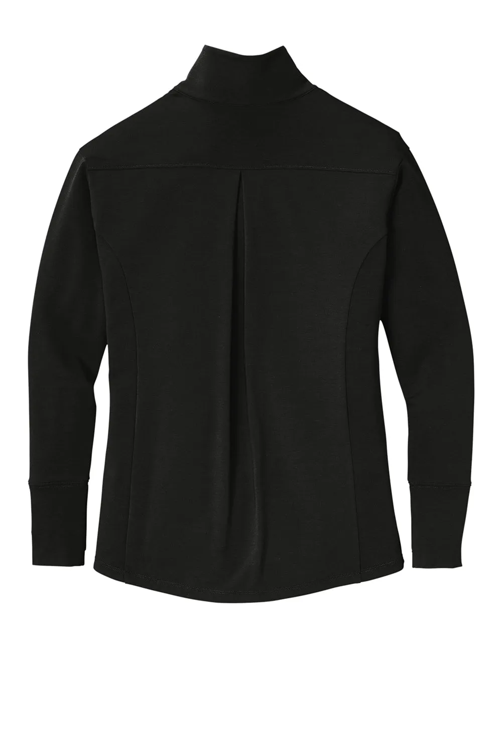 Sport-Tek Womens Flex Fleece Moisture Wicking Full Zip Sweatshirt w/ Pockets - Black Clothing Sport-Tek